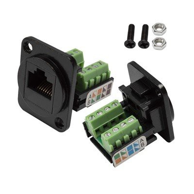 D-Hom RJ45 Vaj Huam Sib Luag Mount Terminal Adapter Keystone Jack