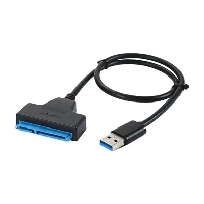 USB 3.0 Rau SATA 7 thiab 15pin Adapter Converter Cable