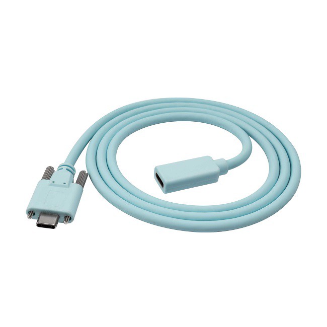 USB C Txiv neej Nrog Dual Ntsia Hlau Rau USB C Poj Niam Cable